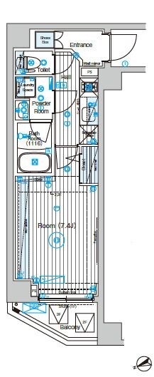 フュージョナル墨田の物件間取画像