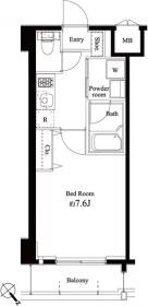 ハーモニーレジデンス門前仲町の物件間取画像