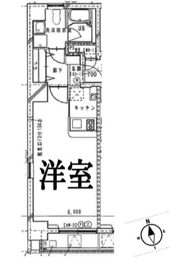 スクウェア浅草雷門の物件間取画像