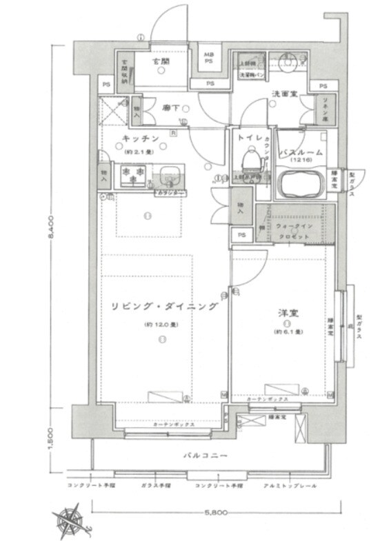 ライオンズクオーレ東京三ノ輪シティゲートの物件間取画像