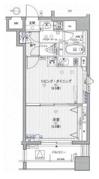 ラグジュアリーアパートメント三ノ輪の物件間取画像