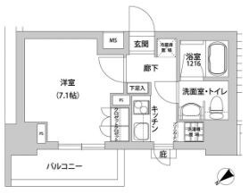 メトロステージ上野の物件間取画像