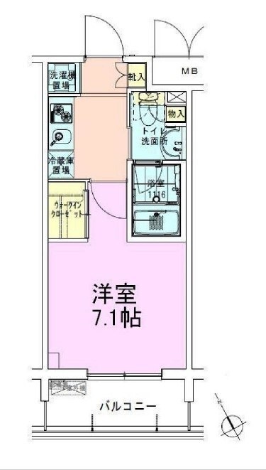 門前仲町レジデンス参番館の物件間取画像