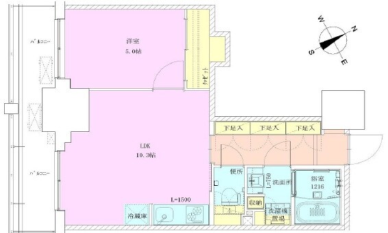 門前仲町レジデンス九番館の物件間取画像