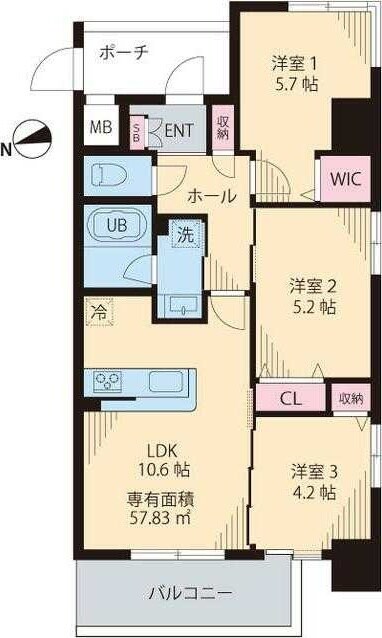 ルカナル門前仲町の物件間取画像