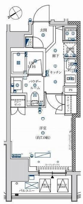 フェルクルール上野駅前の物件間取画像