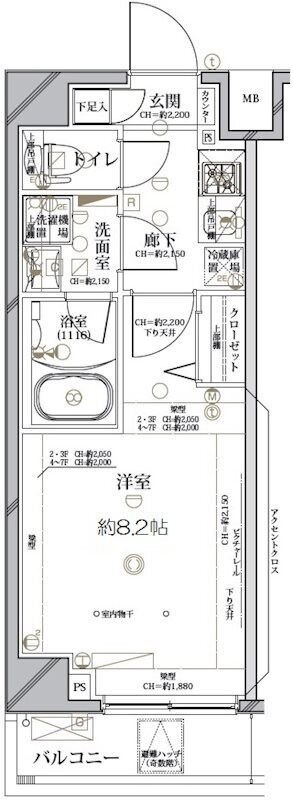 ディアレイシャス押上SKY TOWNの物件間取画像