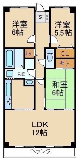 物件間取画像