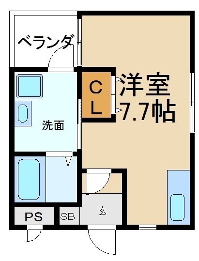 シャンテー宮之阪の物件間取画像