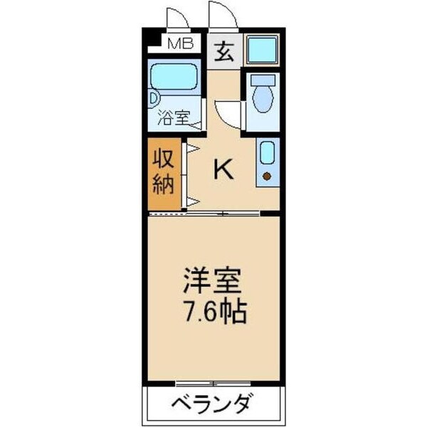 グランドハウス寝屋川の物件間取画像