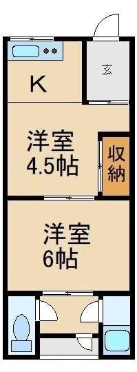 ＬＨ住宅第１の物件間取画像