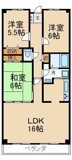 物件間取画像