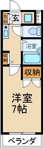 フロムホキタ１番館の物件間取画像