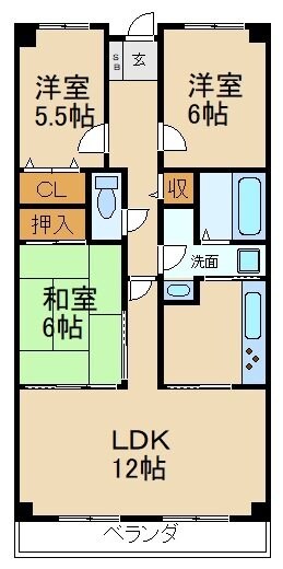 物件間取画像