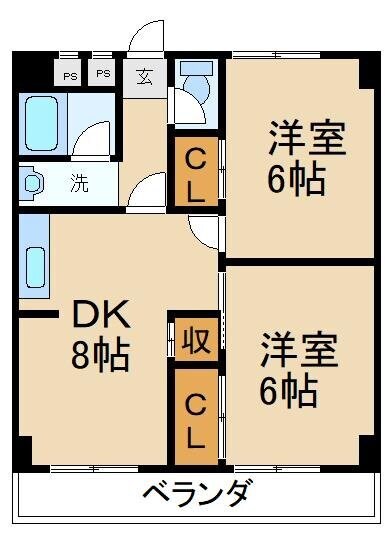 ロイヤルハイツさつき丘の物件間取画像