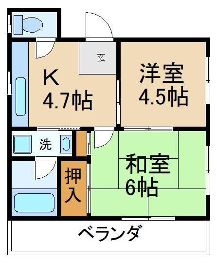 大和ビルの物件間取画像