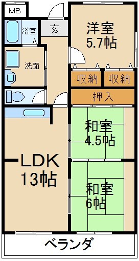 物件間取画像