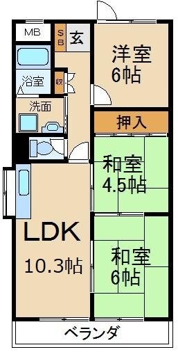 物件間取画像
