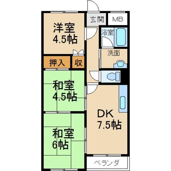 物件間取画像