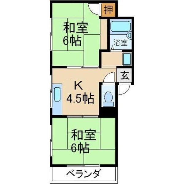 中井マンションの物件間取画像