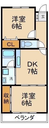 グリーンピア東寝屋川の物件間取画像