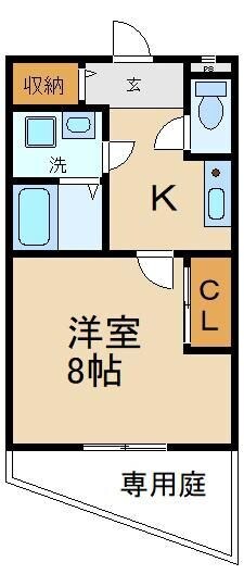ボヌール津田駅前Ｂ棟の物件間取画像