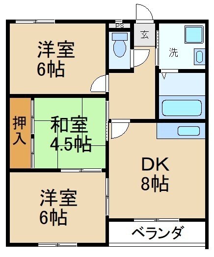 物件間取画像