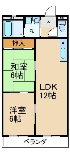 シャーンティⅠの物件間取画像