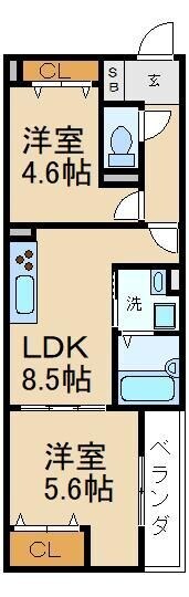 物件間取画像