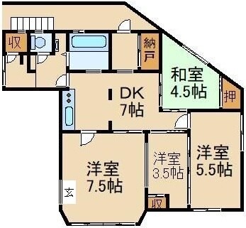 東野ビルの物件間取画像