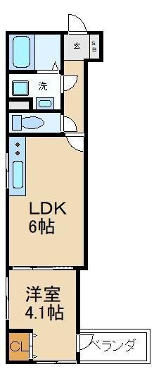 アート萱島East　Aの物件間取画像