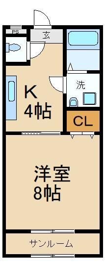 サンプレーネの物件間取画像