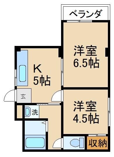 グランツ香里園の物件間取画像