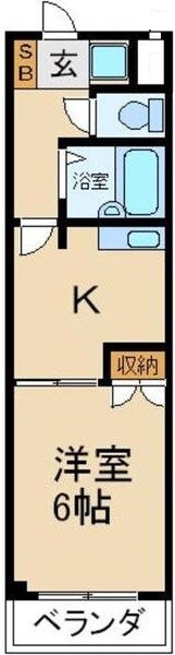 フロムホキタ１番館の物件間取画像