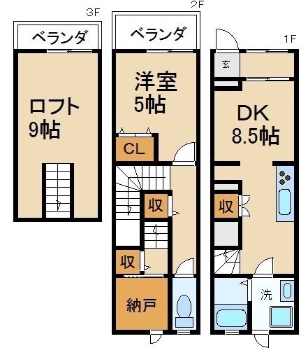 物件間取画像