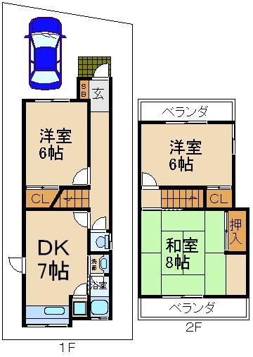 物件間取画像