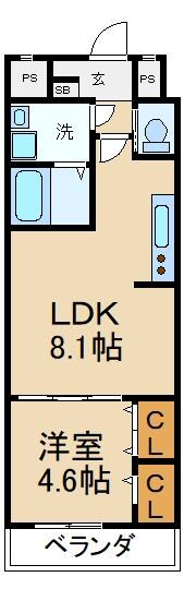 グラシアスコート豊野町の物件間取画像