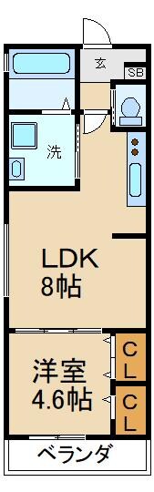 グラシアスコート豊野町の物件間取画像