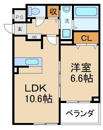 プラシードセレノカーサⅣの物件間取画像