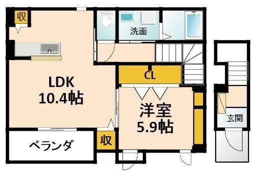 エテルネル　プリュネの物件間取画像