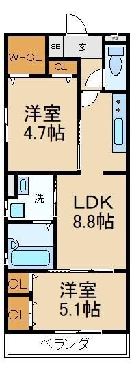 物件間取画像