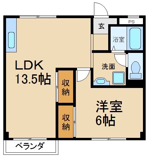 ハイツ宮ノ前の物件間取画像