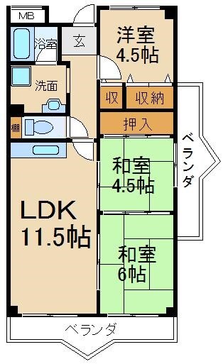 カサグランデの物件間取画像