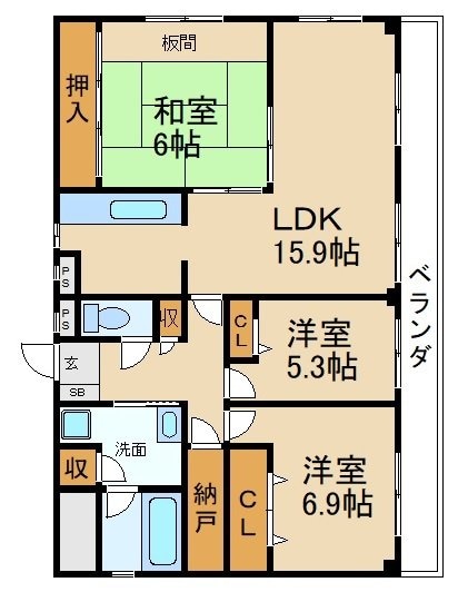 レガオコート香里園の物件間取画像