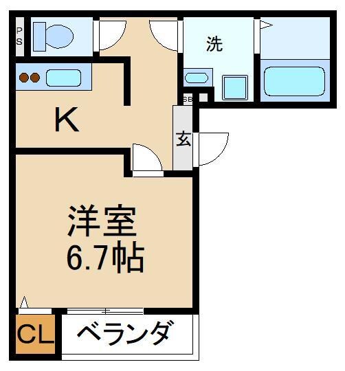 アイリス寝屋川の物件間取画像