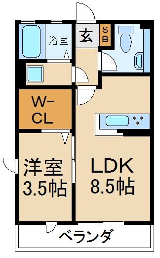 アヴァンサールの物件間取画像