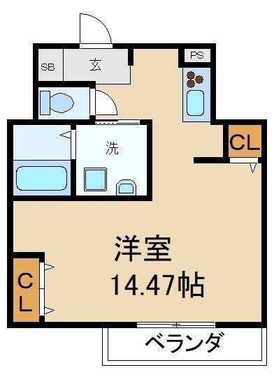 キャルムコート星田２番館の物件間取画像