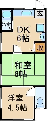 田中ハイツ（山之上西町）の物件間取画像