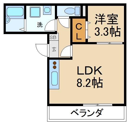 プレジール萱島の物件間取画像