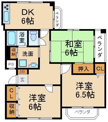 フリーディオ茄子作の物件間取画像